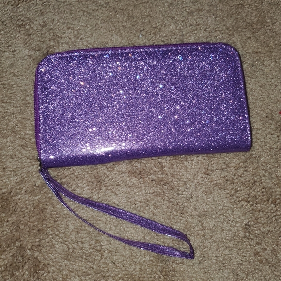 Handbags - Sparkly purple wrist wallet